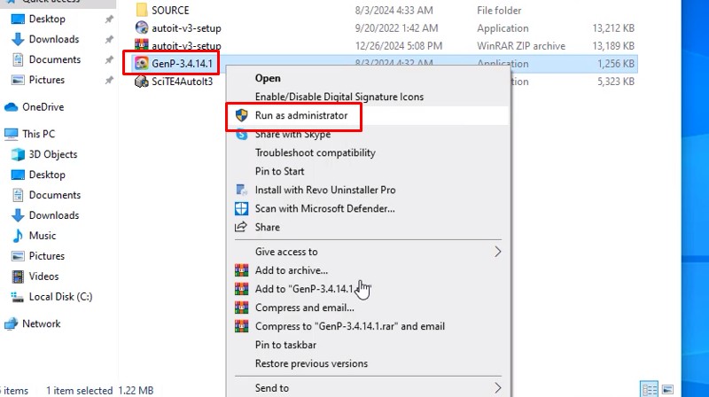 Lightroom 2025: Link Tải Nhanh, Có Video Cài Đặt 27 Khởi chạy GenP-3.4.14.1 bằng quyền admin