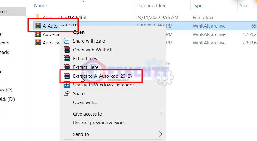 cài Autocad 2018