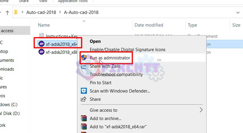 cài Autocad 2018