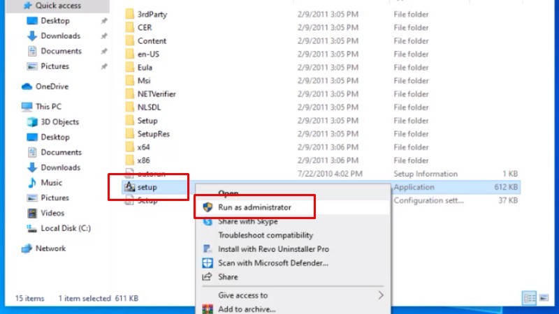 Tải Autocad 2012: Video hướng dẫn cài đặt dễ 11 Chuột phải Setup và chọn Run As Admin