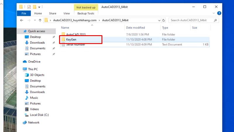 Tải AutoCad 2013: Hướng Dẫn Cài Đặt Chi Tiết Nè 23 Vào thư mục KeyGen