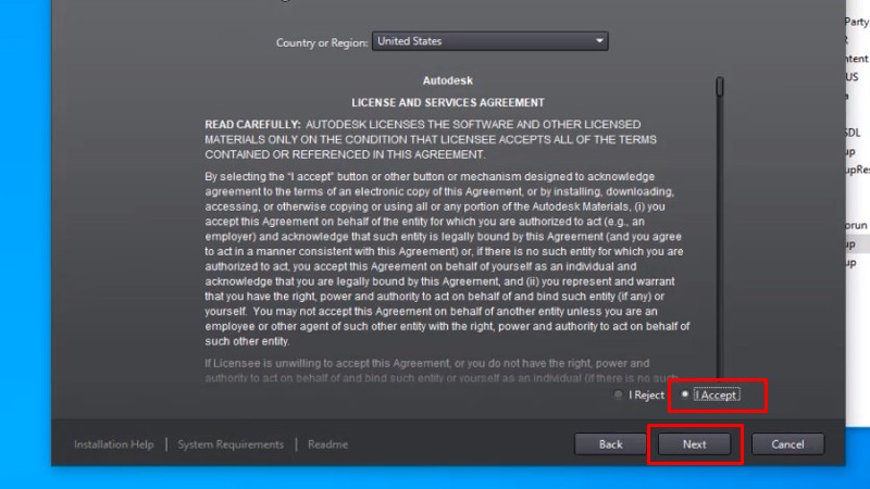 Tải AutoCad 2013: Hướng Dẫn Cài Đặt Chi Tiết Nè 13 Tích "I Accept" và bấm Next