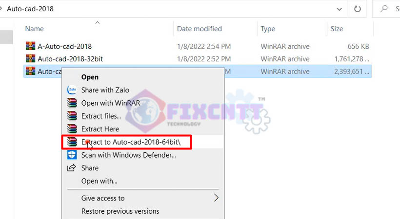 cài Autocad 2018