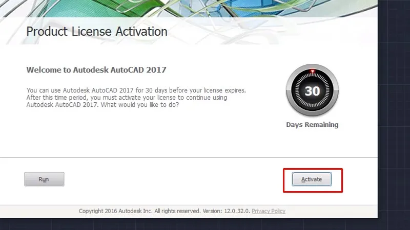 Tải AutoCad 2017 Và Hướng Dẫn Setup Chi Tiết 21 Bấm Activate