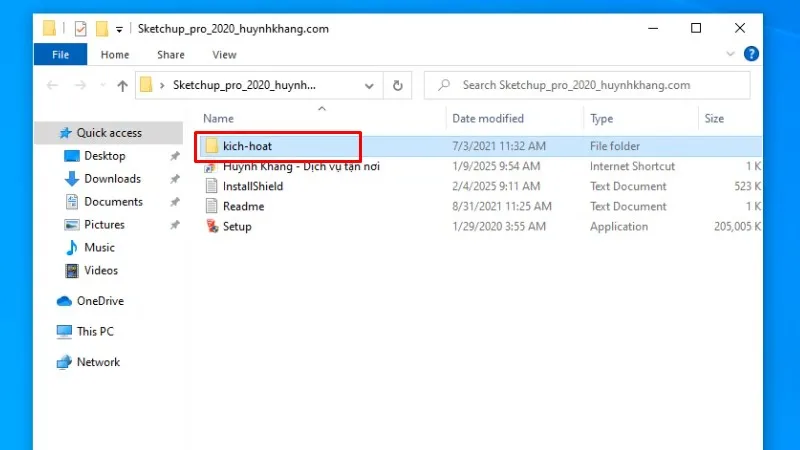Sketchup 2020: Chỉ Bạn Cài Đặt Chi Tiết 15 Vào thư mục kich-hoat