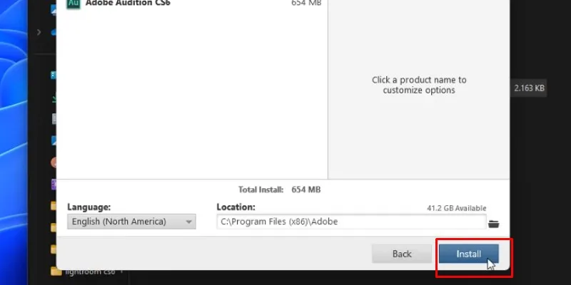 Adobe Audition CS6 Hướng Dẫn Cài Đặt Chi Tiết 16 Bấm vào Install để cài đặt audition cs6
